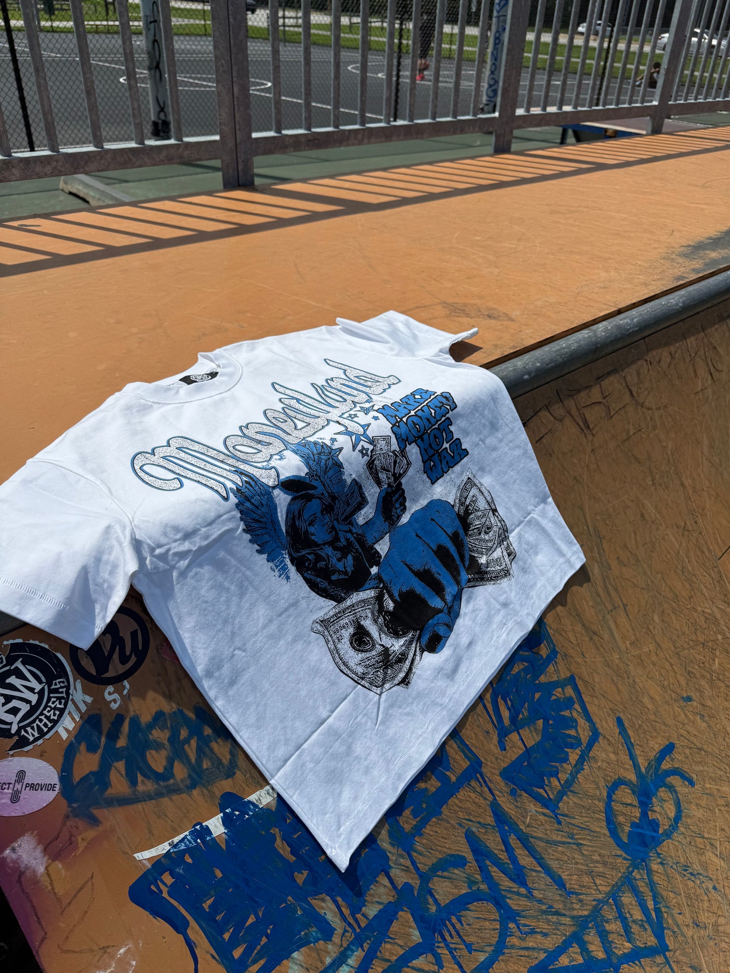 "MAKE MONEY NOT WAR" TEES