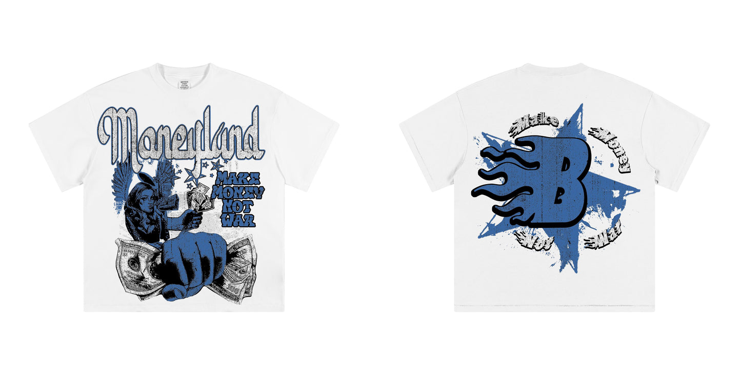 "MAKE MONEY NOT WAR" TEES